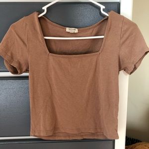 FASHION NOVA BEIGE CROP TOP